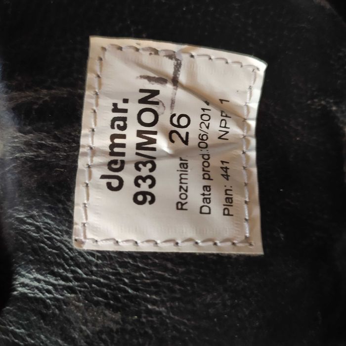 Buty wysokie Kontrakt wojskowy 26 i 24 tj 40 i 39 czarny