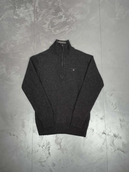 Damski halfzip golf rozpinany Gant S wełniany