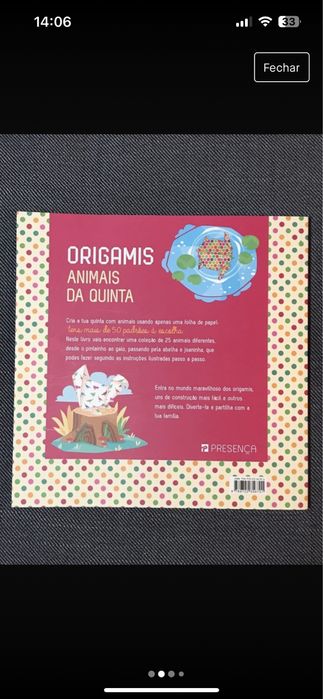 Origamis - animais da quinta