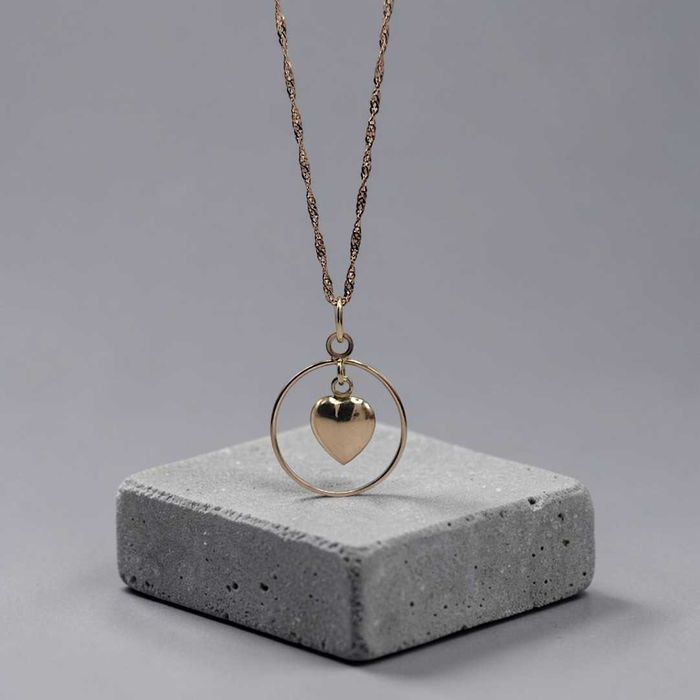 Złota zawieszka z serduszkiem 0,62g 585