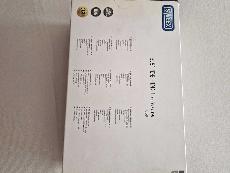 Caixa externa de Disco Rigido 3,5" IDE HDD Enclosure USB NOVA