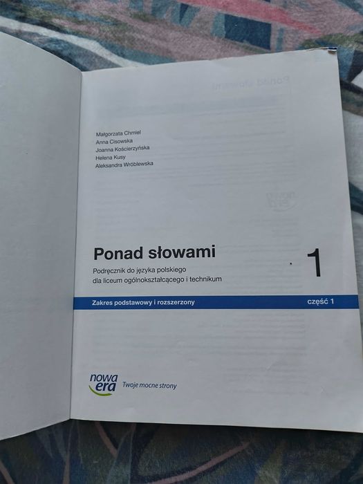 Ponad Słowami Język polski klasa 1
