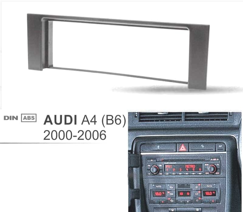 MOLDURA ARO ADAPTADOR RADIO 1DIN AUDI A4 B6 01-04