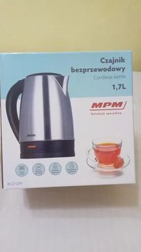 Чайник электрический нержавейка 1500 ват мощный 1,7 литра полностью но