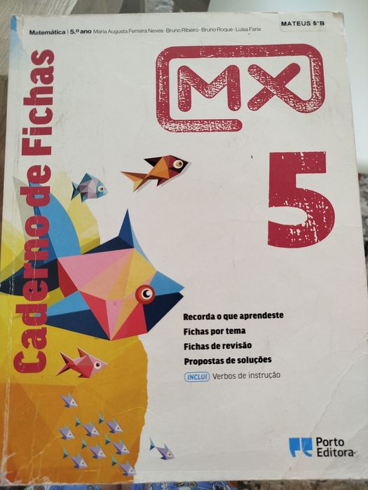 Livro de exercícios MX matemática  5 ano.