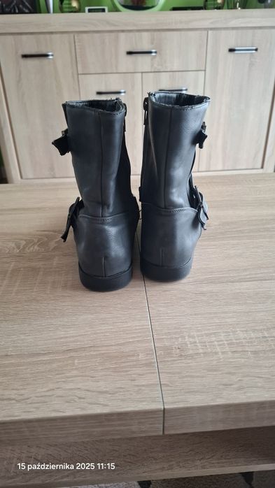 Botki szare damskie
