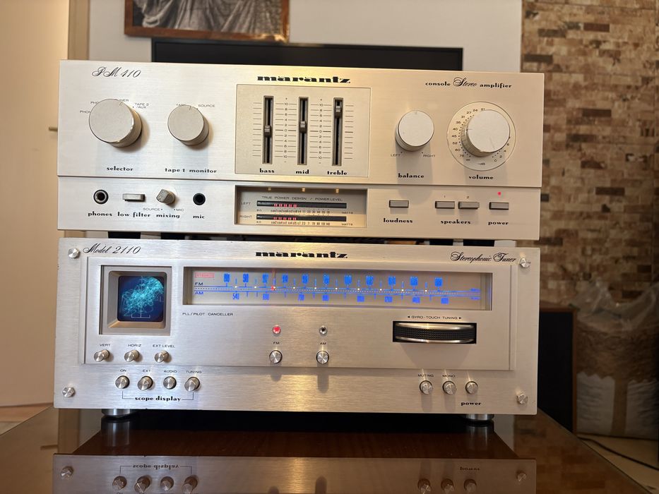 Amplificador e Tuner Marantz PM410 e 2110