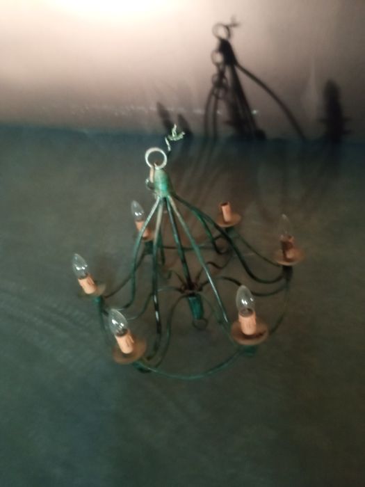 Green Iron Ceiling Lamp64584900447747122