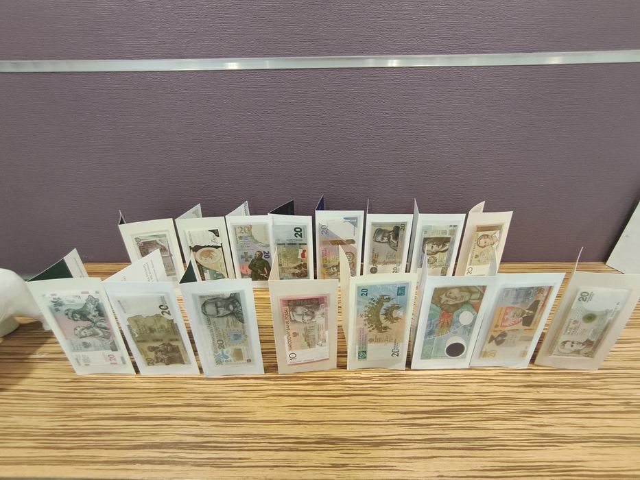 Cała kolekcja banknotów kolekcjonerskich NBP 17 sztuk stan menniczy