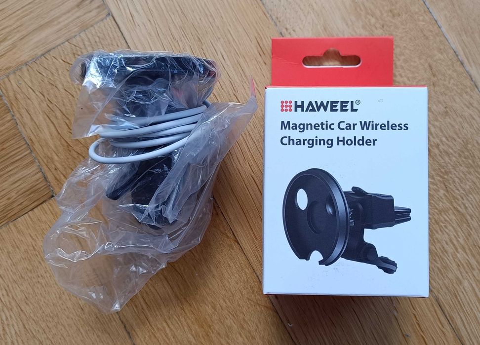 Magnetyczna ładowarka bezprzewodowa indukcyjna uchwyt telefonu HAWEEL