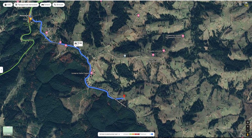 Земельна ділянка в с. Яблуниця