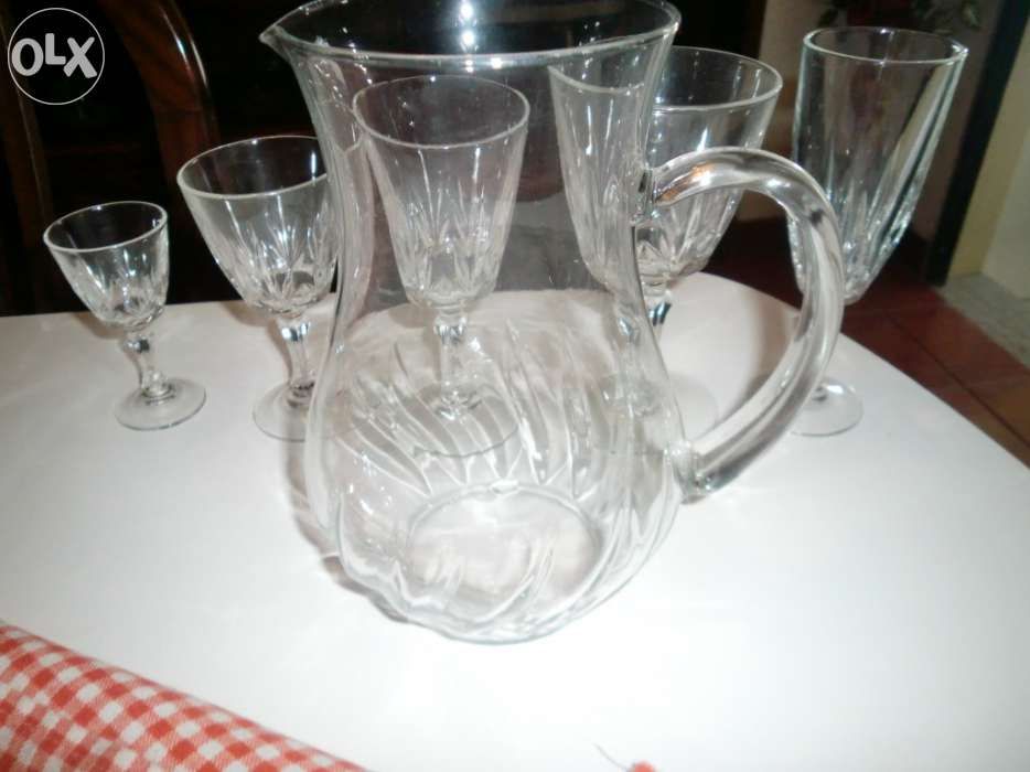 Serviço de copos em cristal