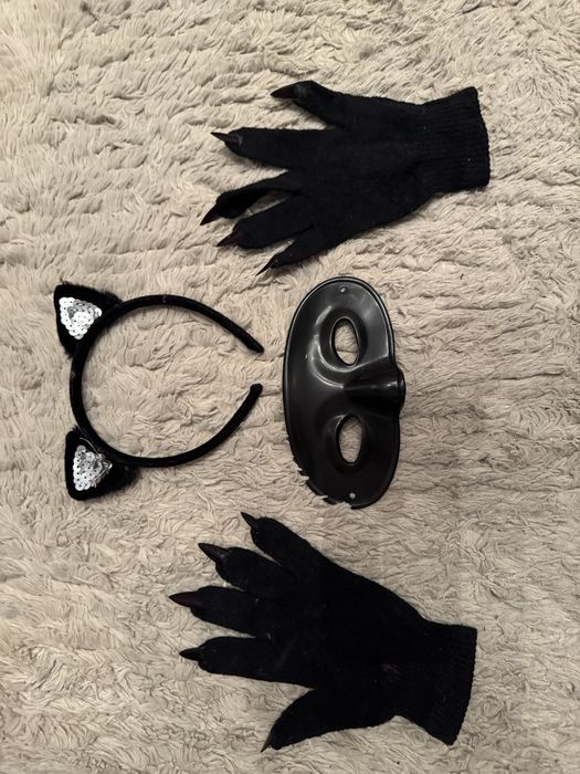 Bal przebierańcòw,karnawałowy stròj kota zestaw