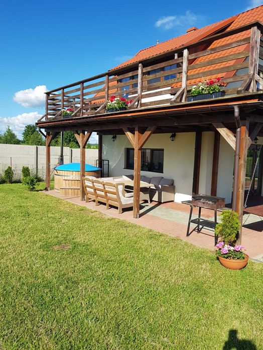 Walentynki, 8 os, Balia z Jacuzzy,basen, plac zabaw, domek całoroczny,