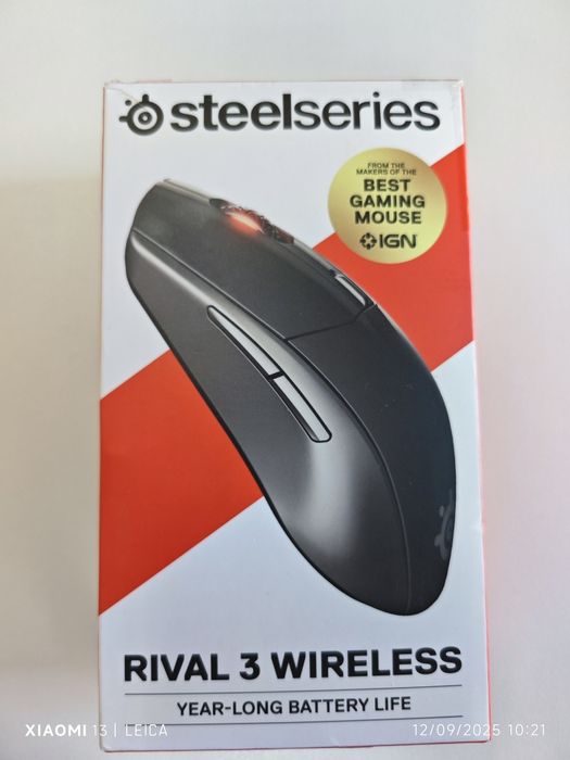 SteelSeries Rival 3 Wireless – Gaming sem fios, 18.000 DPI