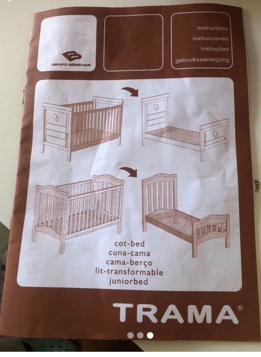 Cama de grades + colchão Trama