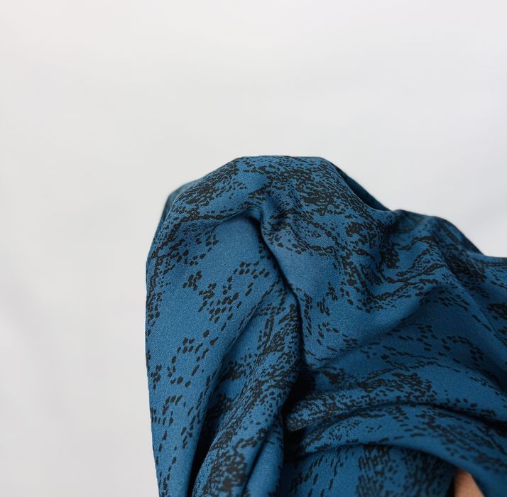 Niebiesko-czarna tunika z guziczkami XS 34