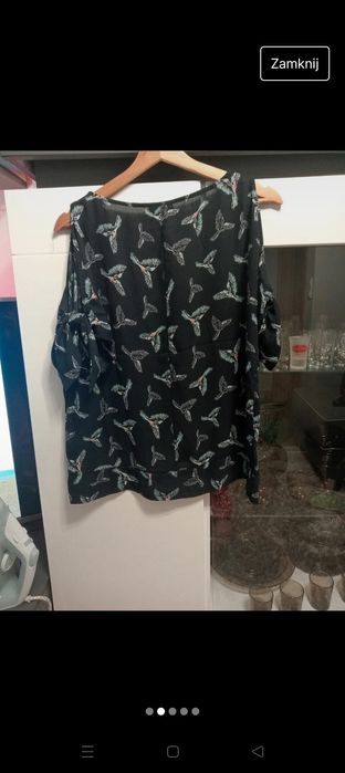 Bluzka letnia z motywem ptaków