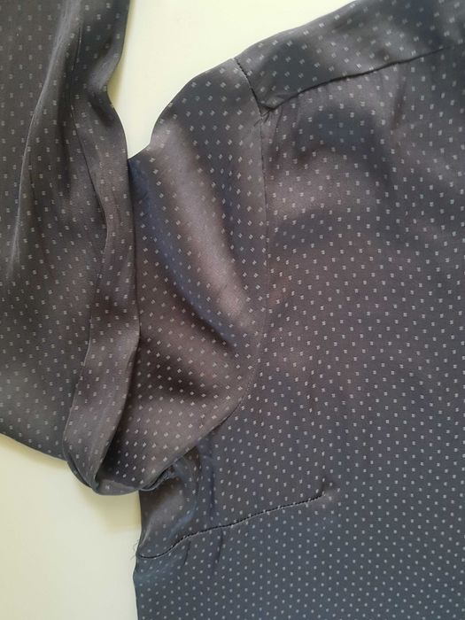 Bluzka koszulowa, jak jedwabna, marki Janina, r. 46 ( XXXL ).