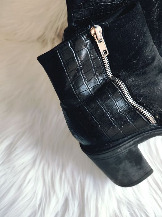 Buty kozaki botki na obcasie