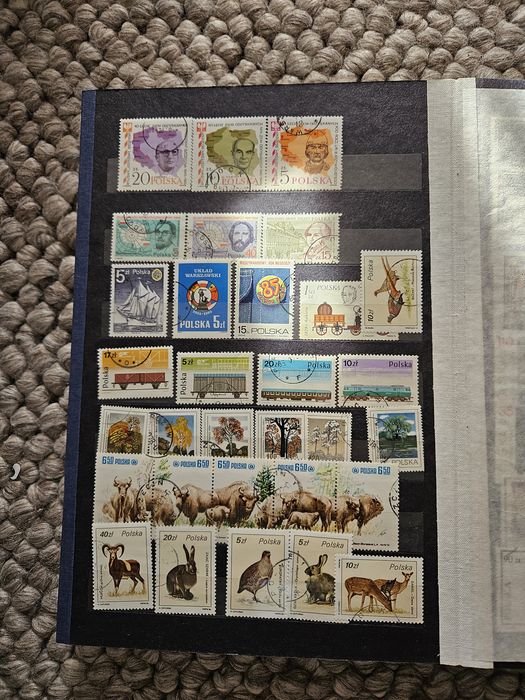 Polskie znaczki pocztowe - klaser