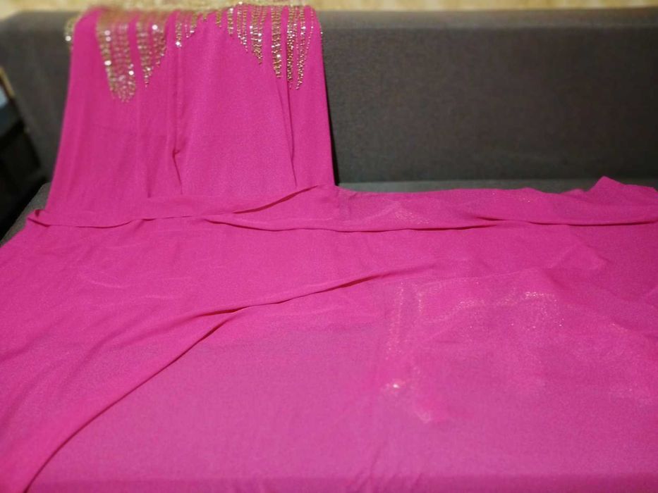 Костюм для восточных танцев (розовый шёлк)