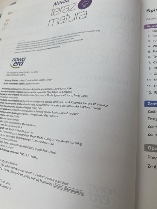 Nowa teraz matura - zbiór zadań maturalnych - matematyka rozszerzona