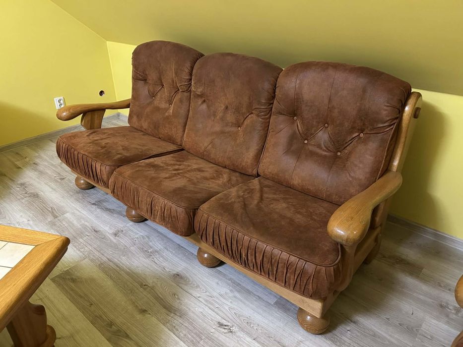 Sprzedam wypoczynek dębowy z ławą