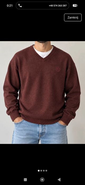 Sweter męski bawełniany, rozmiar 54
