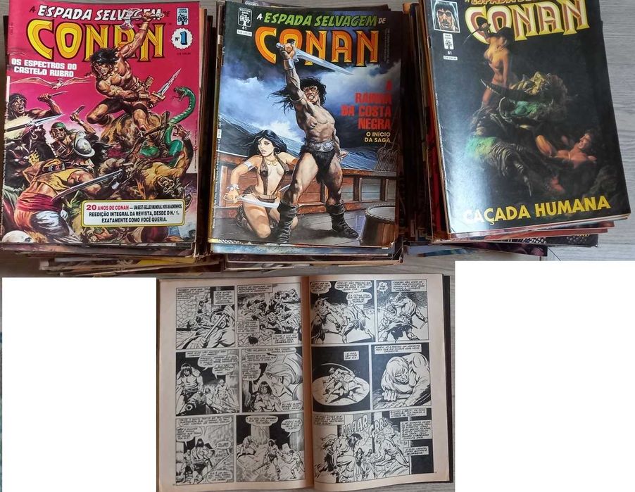 Conan o Bárbaro – 128 revistas (anos 90), quase coleção completa