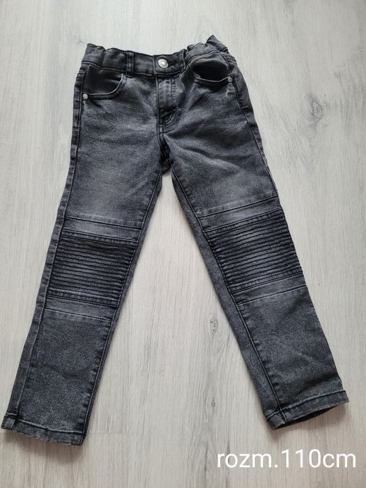 Spodnie dziecięce dres i jeans rozm. 110