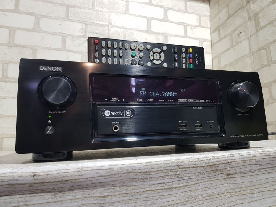 7.2 AV ресивер DENON AVR X1300W, *7x145 Вт,HDMI,Wi-Fi,Bluetooth,4K,USB