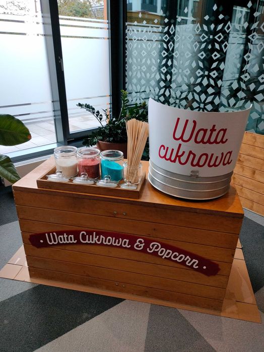 NOWOŚĆ CANDY BIKE Obsługa imprez Wata Cukrowa POPCorn Nachos Bańki