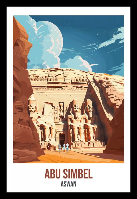 Plakat 20x30cm Abu Simbel, Aswan
