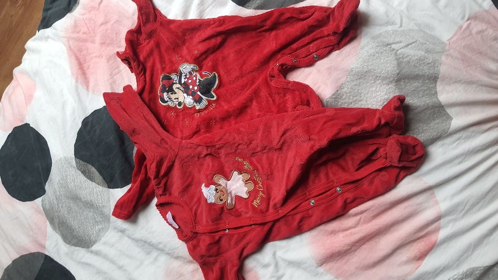 Zestaw ubranek świątecznych dla dziewczynki rozmiar 62