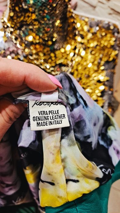 Kurtka skóra naturalna Kor Kor zielona 36 38