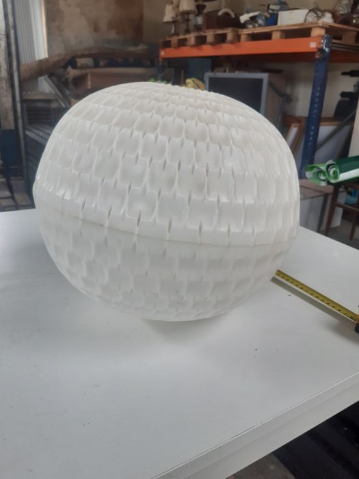 Klosz do lampy z tworzywa space age lata 60te