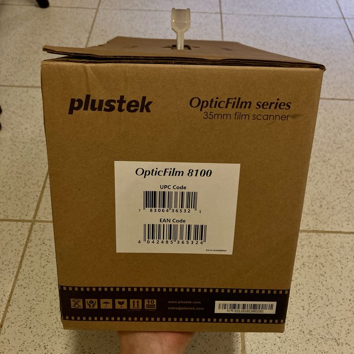 Plustek OpticFilm 8100 Scanner NOVO 35 mm Digitalizar Negativos
