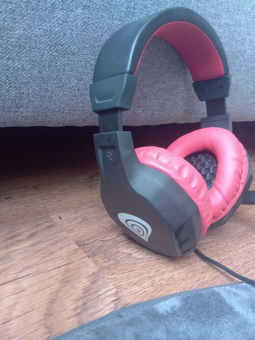 Słuchawki GENESIS Argon 200 Czarno-czerwony