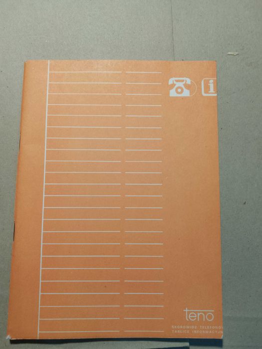 stary zeszyt teno skorowidz i tablice info. prl plus znaki drogowe