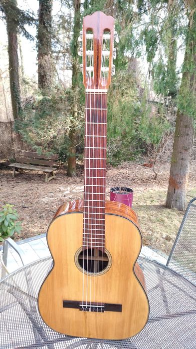 Höfner (?) Germany 70s Piękna gitara klasyczna Palisander lity świerk