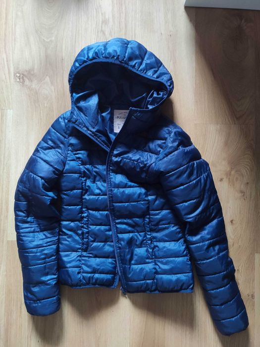 Kurtka pikowana Pull&Bear S granatowa