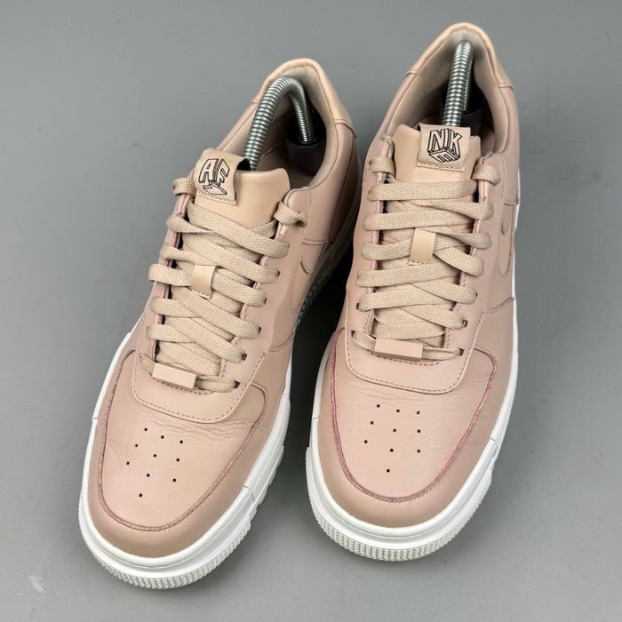 Nike Air Force 1 Pixel Beige найк форсы кеди кросівки кеды кроссовки обувь взуття черевики для міста класичні повсякденне універсальні  на платформе