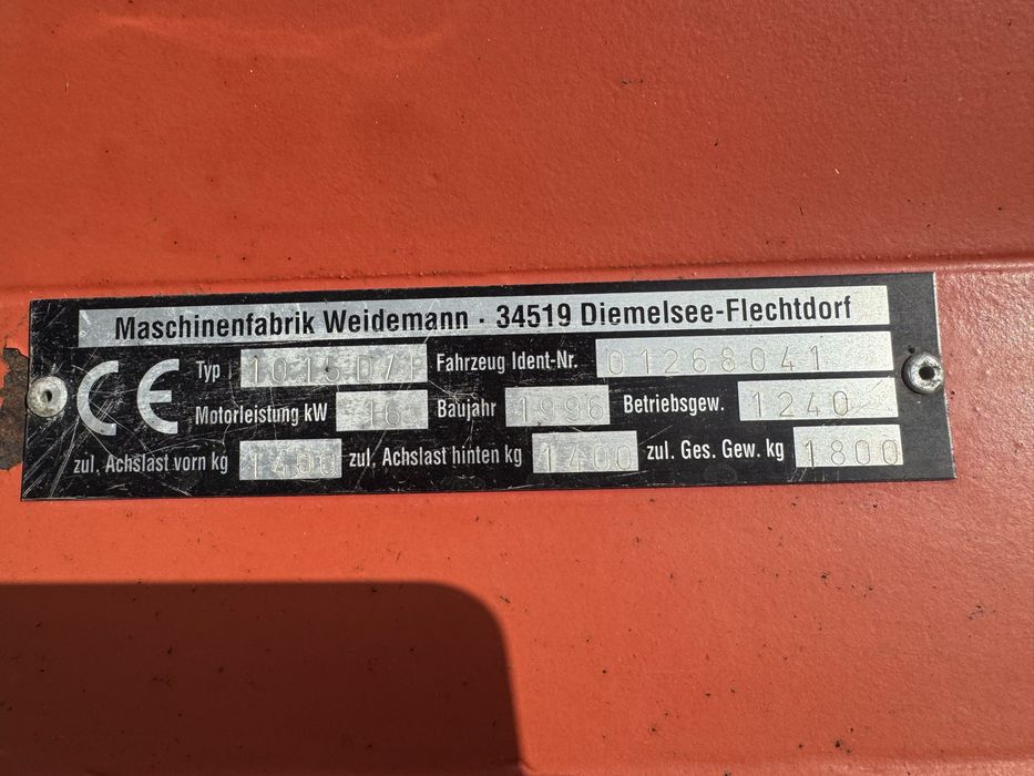 Mini ładowarka weidemann 1015