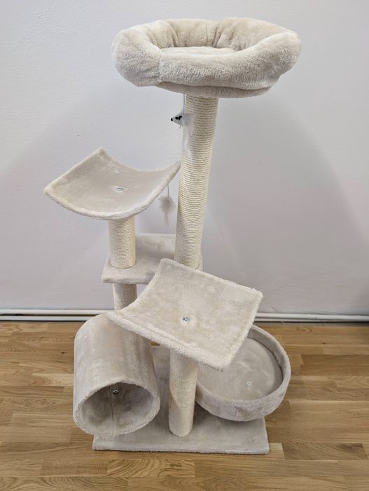 Penelope Drapak dla Kota Beżowy 55x40x116cm Średniej Wielkości NOWY