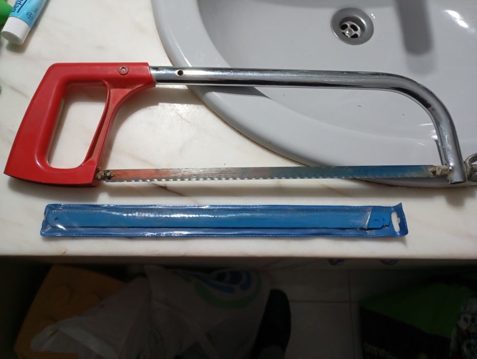 Serra de serrar metal mais conjunto de 5 lâminas