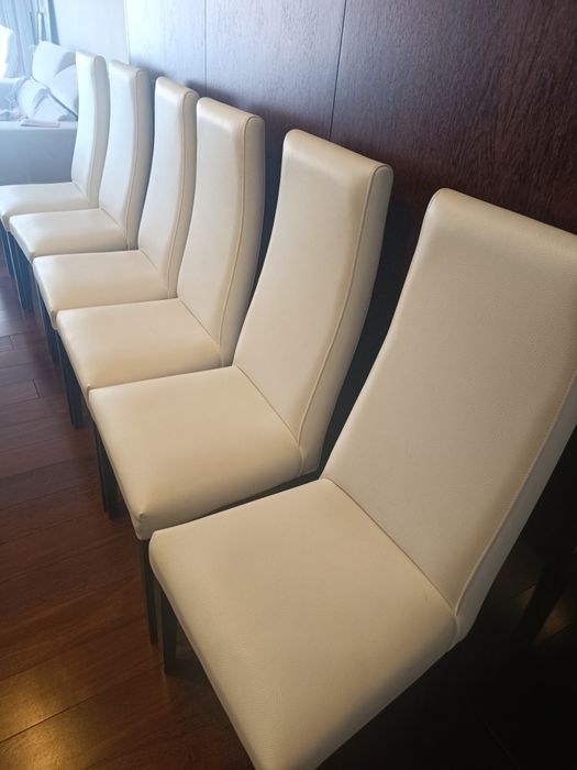 Cadeiras mesa de jantar sala - conjunto 6 unidades