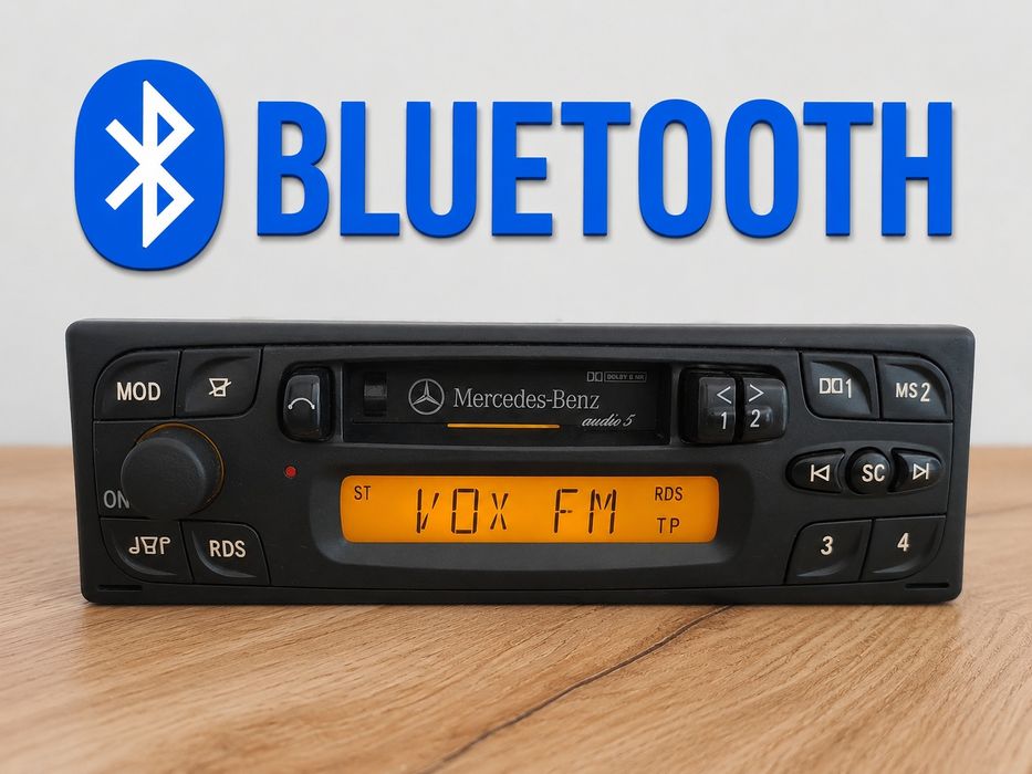 Radio Mercedes Audio 5 rds Bluetooth mp3 w124 w201 r129 w140 r107