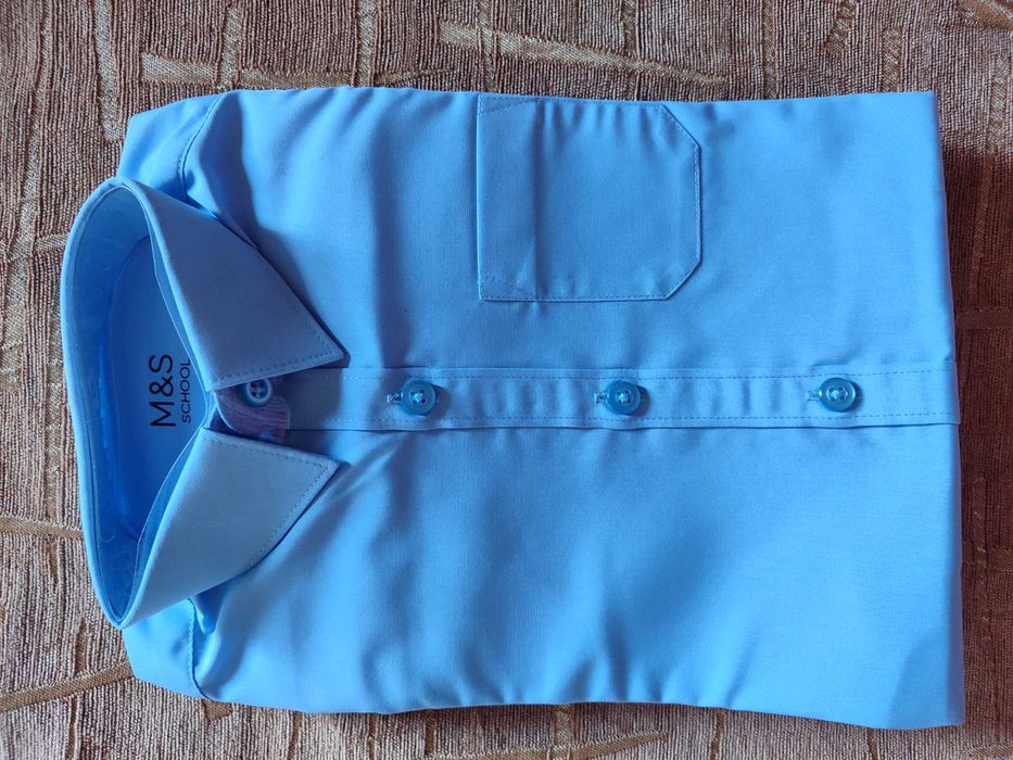 Новые школьные рубашки серии slim fit ,marks & spencer, англия.