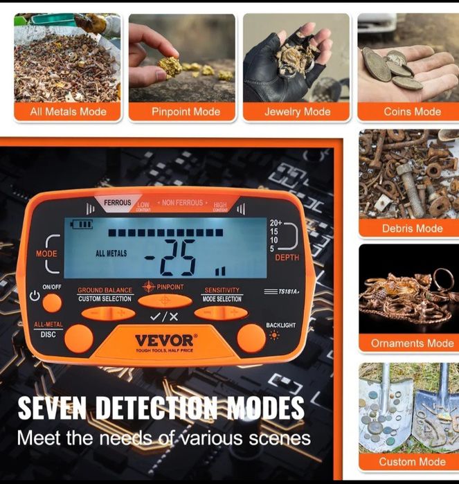 Detector de metais Vevor425904095447623682